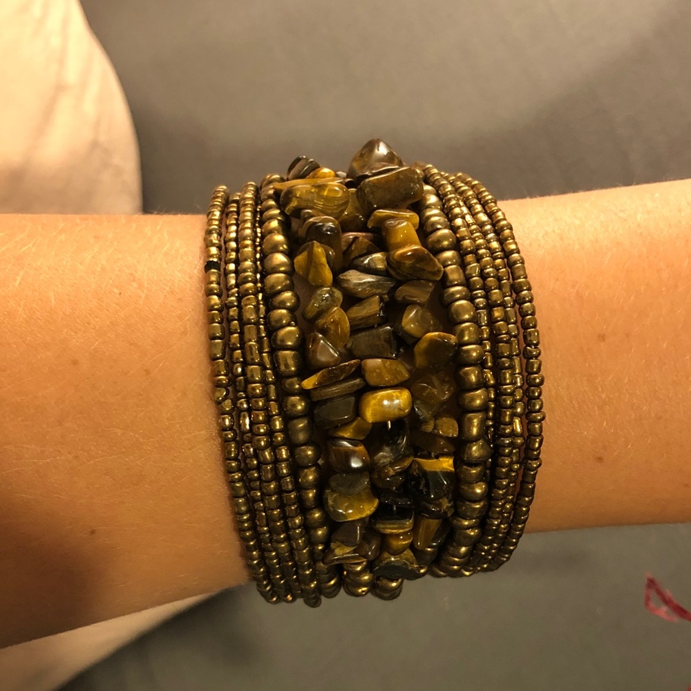 Brown Beaded Bracelet
